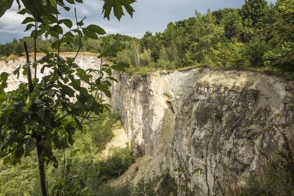 Old quarry in the area of the Krak Mound in Krakow — Stock Photo, Image