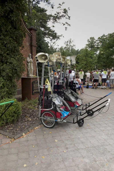 Katety, Miotek, Poland, August 2, 2019: Fourteenth Rybnik Pilgri — Stock Photo, Image