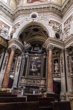 Torino, İtalya, 27 Haziran 2019: Kraliyet Kilisesi. Wawrzyniec içeri