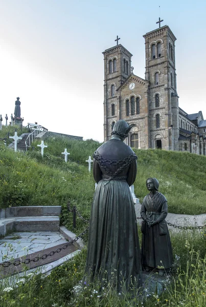 La Salette-svatyně spojená s zjevení naší Lady f. — Stock fotografie