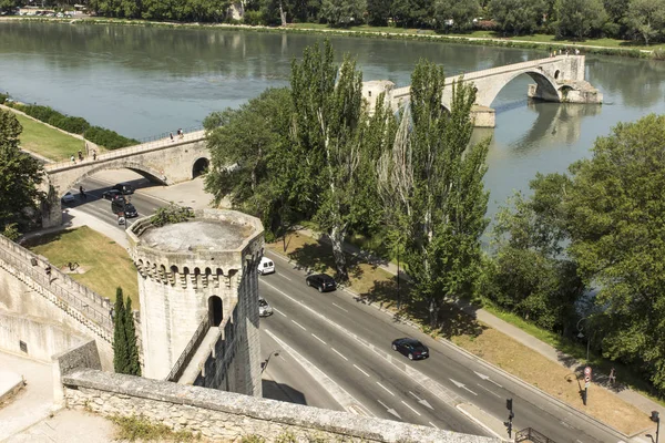 A ponte Saint B, conhecida como ponte de Avignon , — Fotografia de Stock