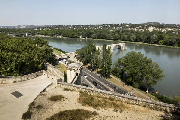 Avignon Köprüsü olarak bilinen Saint B. Zet Köprüsü., — Stok fotoğraf