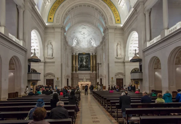 Fátima Portugal Junho 2018 Interior Basílica Nossa Senhora Rosário Santuário — Fotografia de Stock