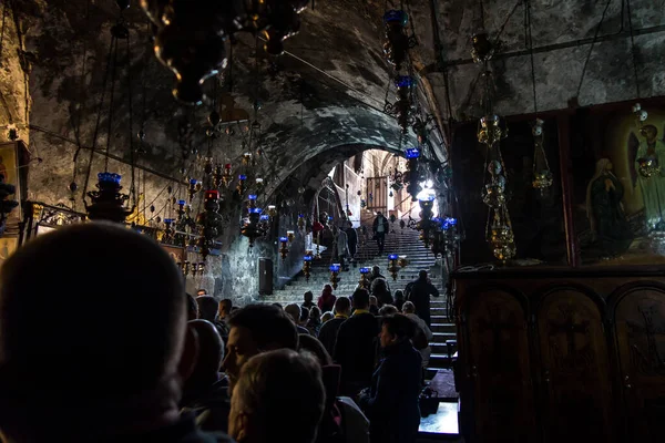 Jeruzalém Izrael Ledna 2020 Vnitřní Fragment Kostela Sepulchera Svaté Marie — Stock fotografie