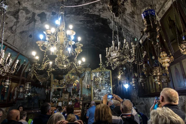 Jeruzalém Izrael Ledna 2020 Vnitřní Fragment Kostela Sepulchera Svaté Marie — Stock fotografie