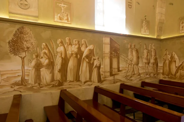 Bethphage Izrael Stycznia 2020 Fresk Sanktuarium Betfage Górze Oliwnej Miejscu — Zdjęcie stockowe