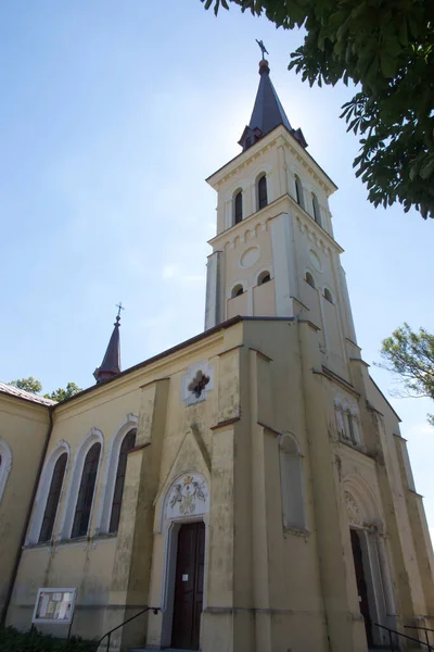 Eglise Saint Jakub Saczow Pologne Silésie Qui Est Sur Route — Photo