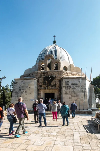 Βηθλεέμ Ισραήλ Ιανουαρίου 2020 Πρόσοψη Της Εκκλησίας Στον Τομέα Των — Φωτογραφία Αρχείου