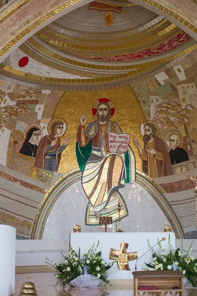 Czestochowa Polonia Junio 2020 Mosaico Santuario Divina Misericordia Valle Divina — Foto de Stock