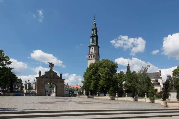 Elhagyott Hozzáférés Boldogságos Szűz Mária Szentélyéhez Jasna Gora Ban Czestochowa — Stock Fotó