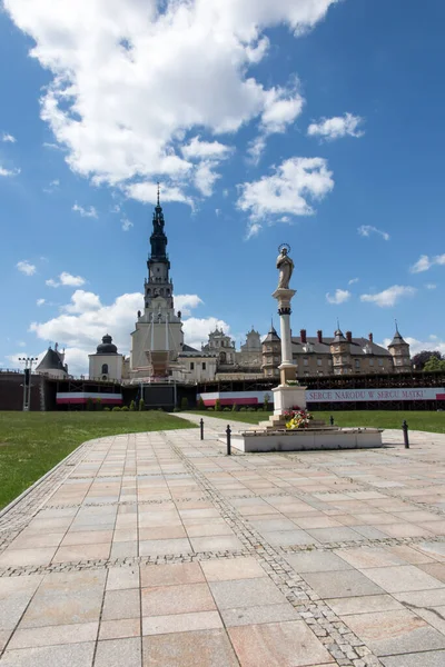 Elhagyott Hozzáférés Boldogságos Szűz Mária Szentélyéhez Jasna Gora Ban Czestochowa — Stock Fotó