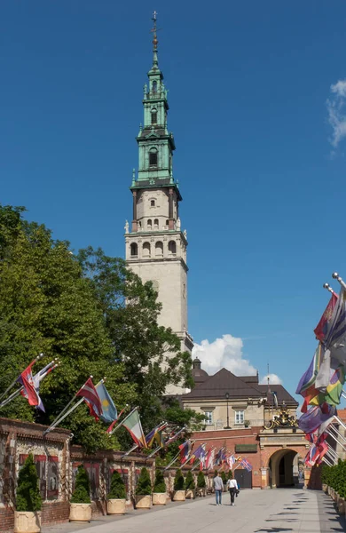 Verlassener Zugang Zum Heiligtum Der Jungfrau Maria Jasna Gora Tschenstochau — Stockfoto