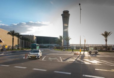 İsrail 'deki Tel Aviv Havalimanı' nda (TLV) kule