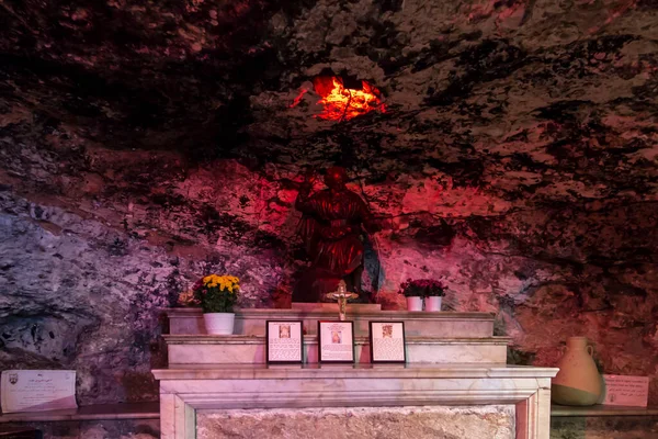 Haifa Israel Janeiro 2020 Mosteiro Stella Maris Onde Abriga Caverna — Fotografia de Stock