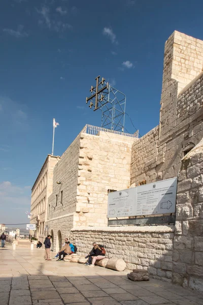 Betlém Palestina Ledna 2020 Náměstí Před Bazilikou Narození Ježíše Krista — Stock fotografie