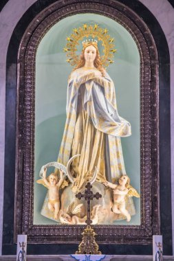 Beytüllahim, Filistin. 28 Ocak 2020: Beytüllahim 'deki St. Catherine Kilisesi' nin İsa 'nın Doğumu Bazilikası' nın bir kısmı