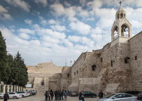 Betlehem Israel Ledna 2020 Náměstí Před Bazilikou Narození Ježíše Krista — Stock fotografie