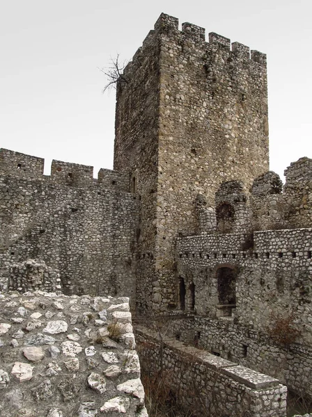 ゴルバツ セルビア 2020年3月29日 ゴルバツ要塞 ドナウ川の入り口に位置する12世紀の城 北セルビア — ストック写真