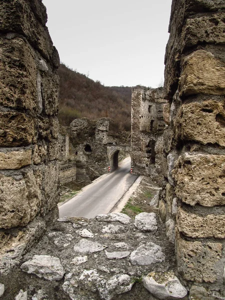 Golubac Serbia Marzo 2020 Fortaleza Golubac Castillo Del Siglo Xii — Foto de Stock