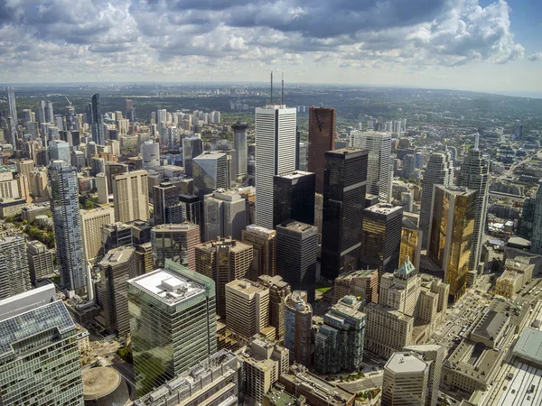 Foto Panorama Obchodní Centra Toronto Ontario — Stock fotografie