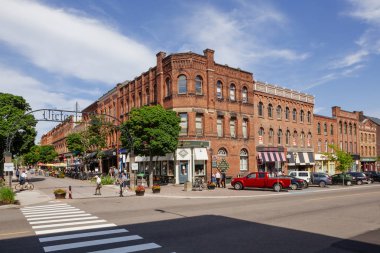 Charlottetown; Prince Edward Island; Kanada; 4 Ağustos 2018. Charlottetown, Pei erken Ağustos ayında Victoria satır turizm alanında.
