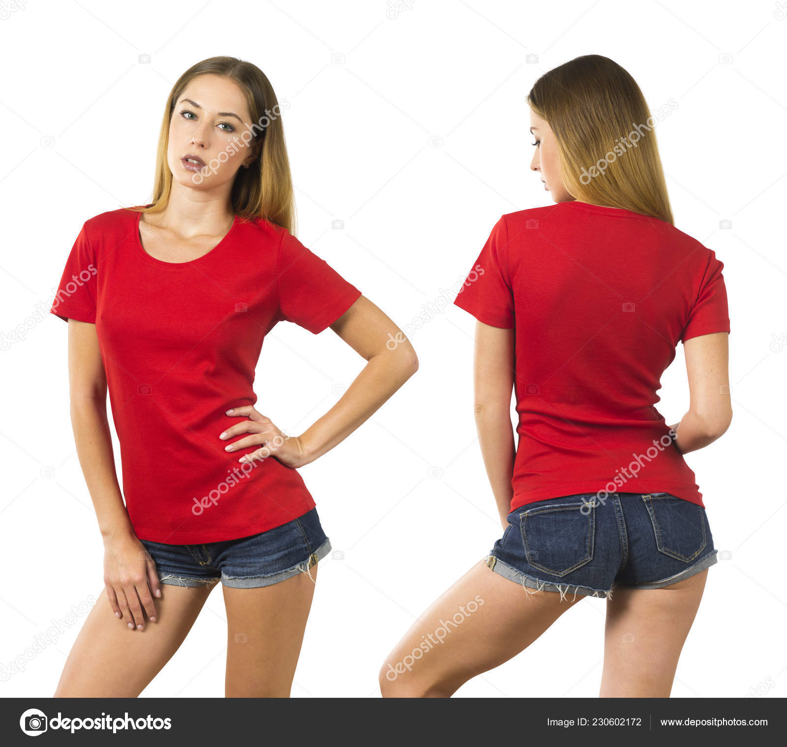 blank red shirt