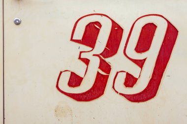 Otuz dokuz numaralı soyma ile Vintage işareti