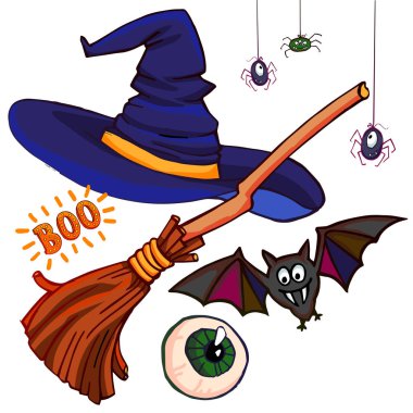 Halloween cadı parti ayarla