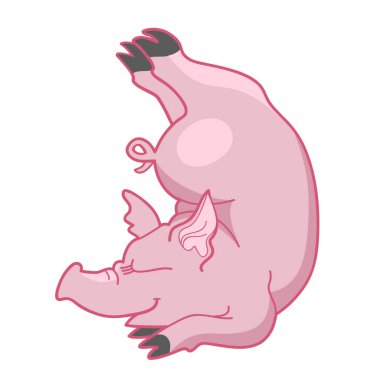 mutlu yoga pembe domuz