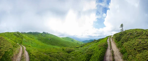 Panoramisch Uitzicht Mount Ciucas Zomer Deel Van Karpaten Variëren Van — Stockfoto