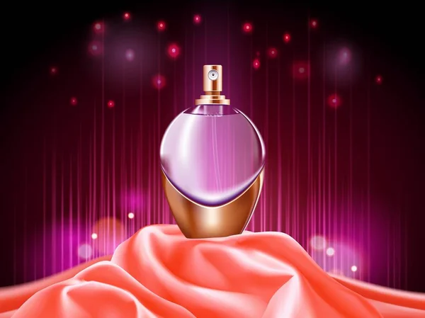 Realistyczne spray lub 3d perfumy pojemnik — Wektor stockowy