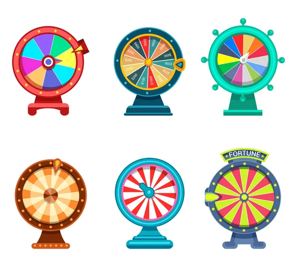 Hazardní hry, ruleta nebo kolo štěstí ikon — Stockový vektor
