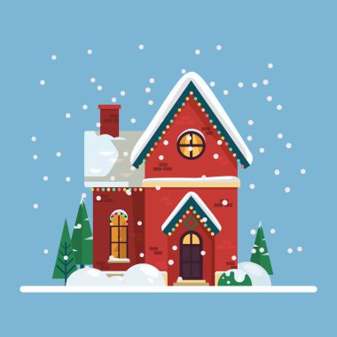 2019 yeni yıl ve Noel dekorasyonu ile yapı