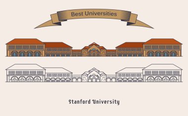 Stanford Üniversitesi binası. Mimari