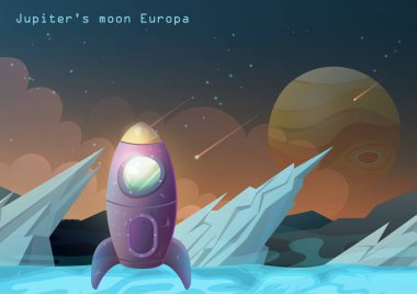 Europa ay, Jüpiter uydu uzay gemisi ile.