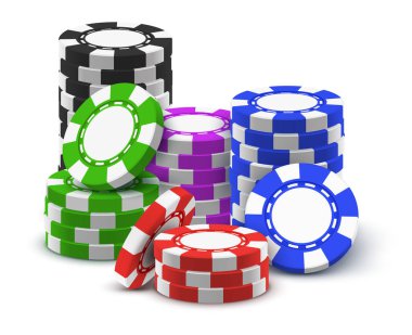Yığın veya yığın, kazık veya Casino yongaları kule