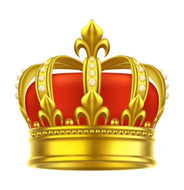 Heraldic taç simgesi. Kral, kraliçe, oyun başlığı