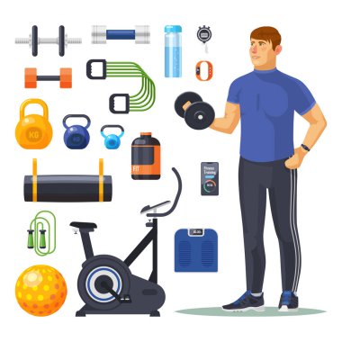 İzole egzersiz, fitness, öğeler. Vücut geliştirme -ci