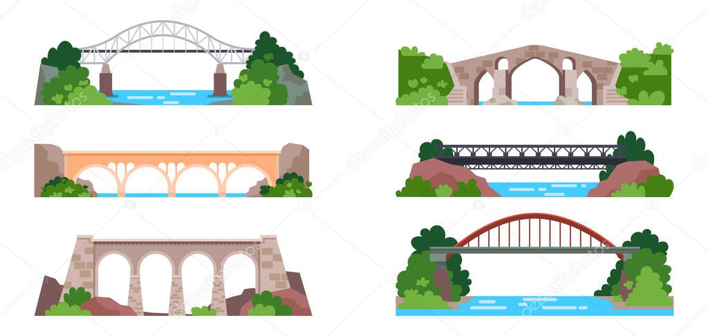 Bridge with railway or arch with highway