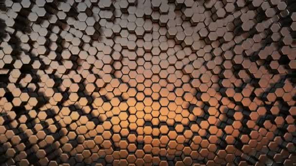 Abstract Hexagonal Background, Seamless Looping 3d Animation, 4K. Look for more options in my portfolio — Stock Video