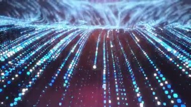 Güzel arka plan, sorunsuz bir alan derinliği ile 3d animasyon ilmekledi. 4k