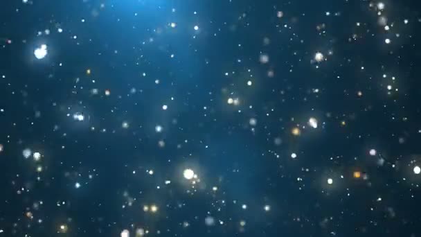 Vuelo a través de miles de millones de estrellas brillantes, hermosa animación 3d lazo sin costuras. 4K — Vídeo de stock