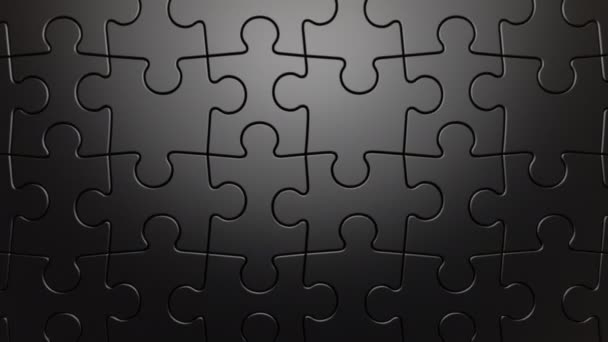 Jigsaw Puzzle Vertical moviendo fondo — Vídeo de stock