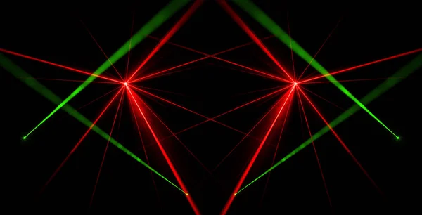 Efekt świetlny wiązki lasera — Zdjęcie stockowe
