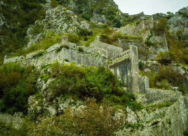 Ruinas Fuerte Kotor — Foto de Stock