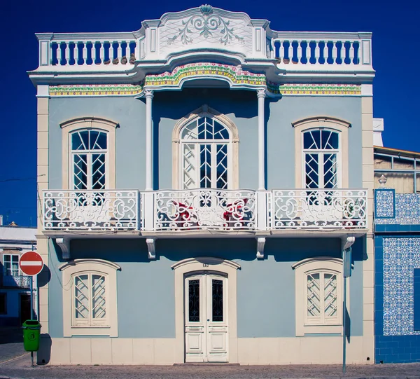 Balkon Einem Gebäude Portugal — Stockfoto