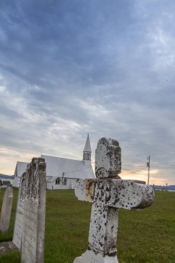 Gaspe Quebec mezarlıkta
