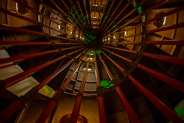 Escalier Colimaçon Intérieur Bois — Photo