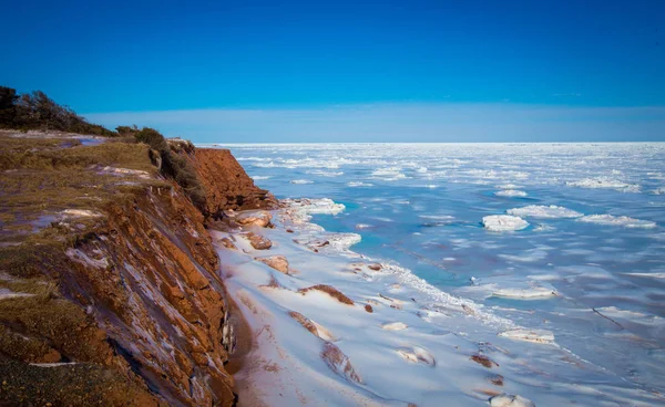 Océan Atlantique Congelé Pei — Photo