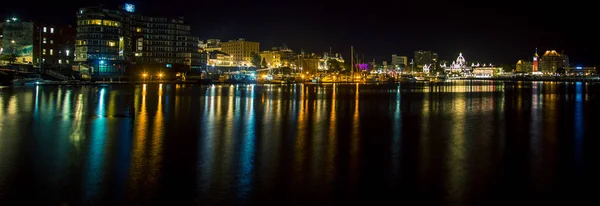 Beira Mar Victoria British Colômbia Noite — Fotografia de Stock